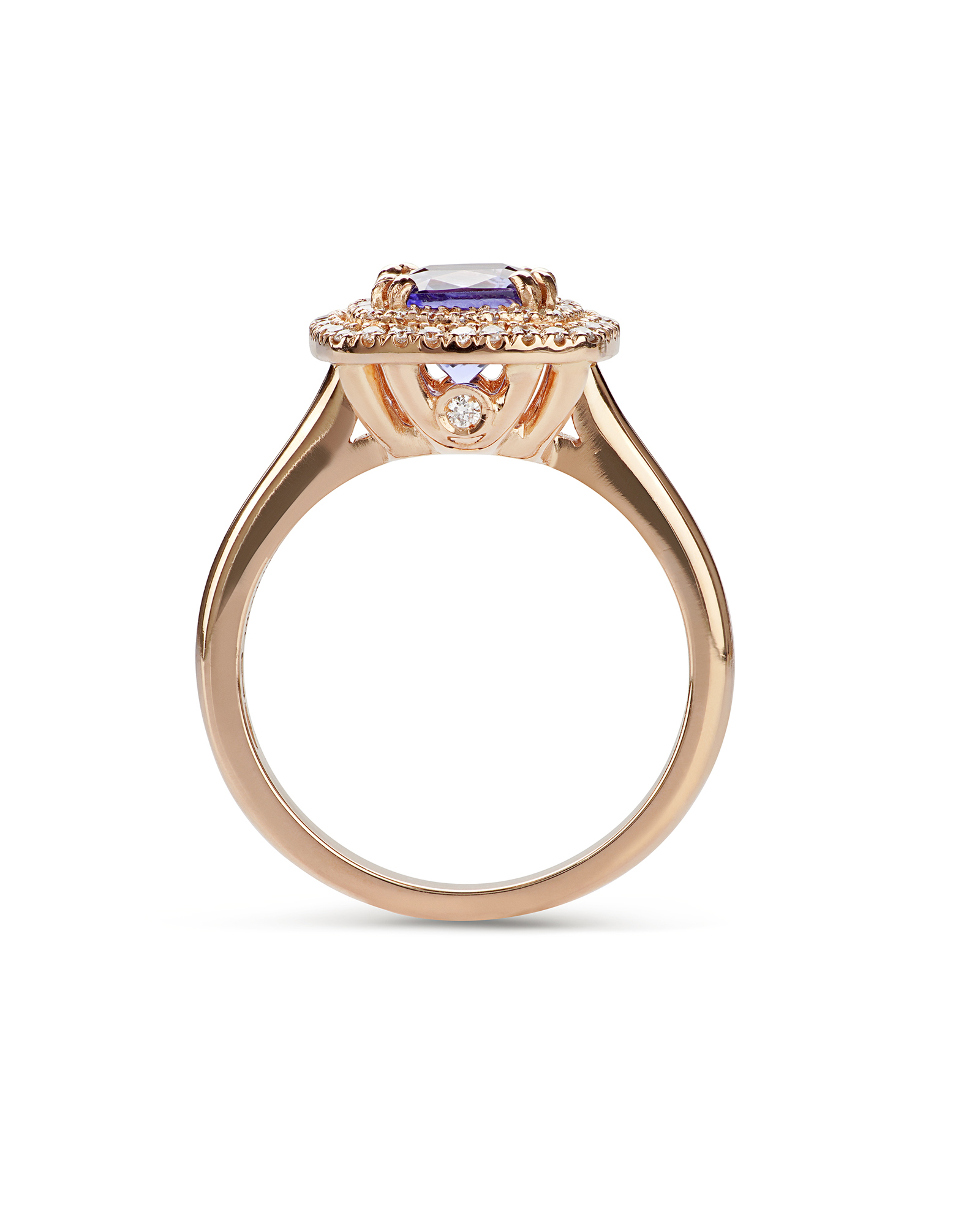 Pure rose gold ring shop
